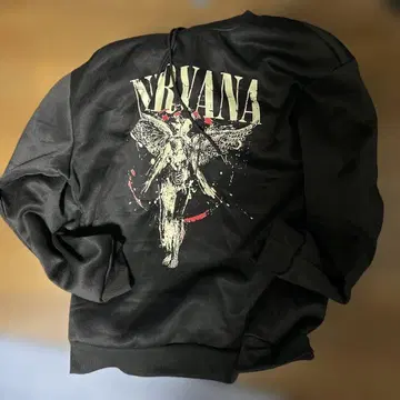 Nirvana 블랙 후드티