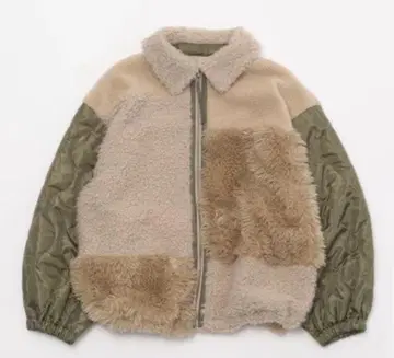 nikoand - 패치워크 보아 블루종