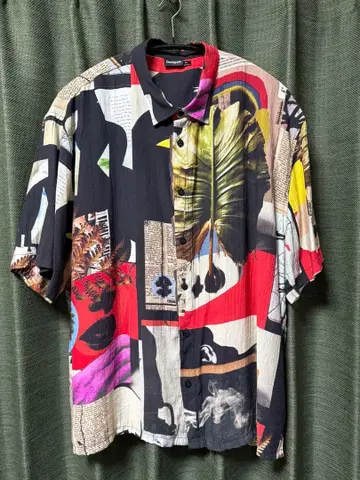 립슬라임 퍼스트테이크 착용 디자인 Desigual 반팔 셔츠