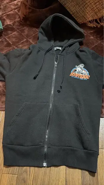 HYSTERIC GLAMOUR 블랙 집업 후드티