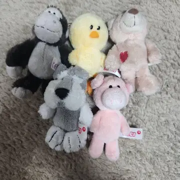 NICI 봉제 인형 마스코트 고릴라 병아리 돼지 슈나우저 곰