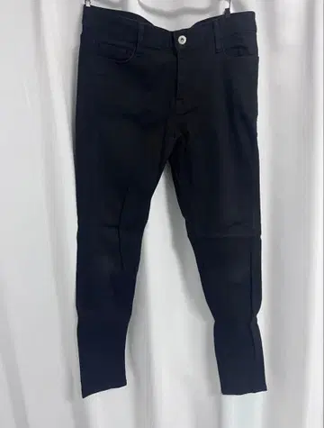 LEATHER TAG SKINNY PANTS