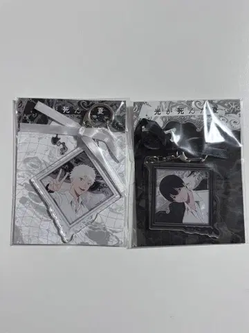 빛이 죽은 여름 히카루 요시키 리본 포함 아크릴 키링 세트