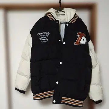 XXL 다운 자켓 블랙 화이트