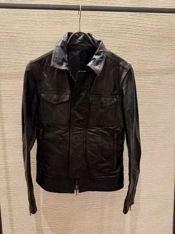 00s shellac leather gimmick 자켓