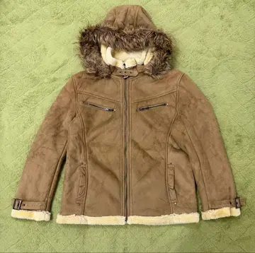 ROUSHATTE 쉘 의류 브라운 스웨이드 자켓