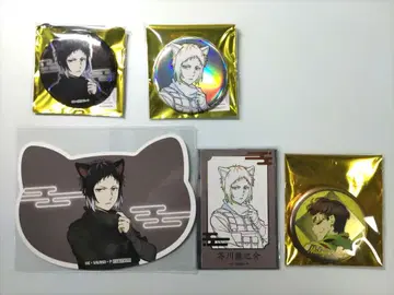 문호 스트레이독스 아쿠타가와 카지이 캔뱃지 카드 세트