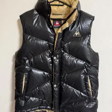 [ 새상품급 ] le coq sportif 블랙 다운 자켓 베스트