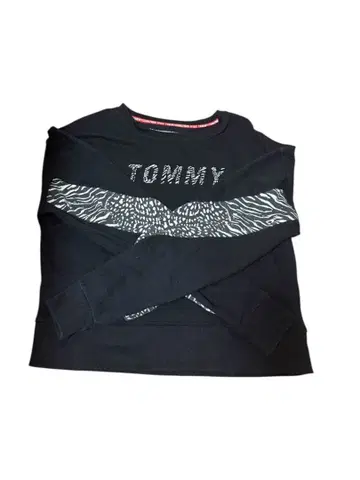 TOMMY HILFIGER 블랙 맨투맨 XS