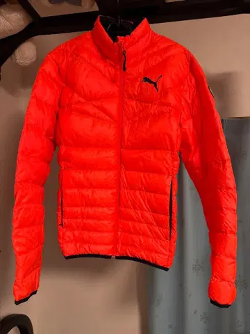 Puma 다운 자켓 오렌지 형광색