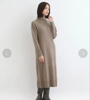 [ 새상품급 ] Indivi 니트 원피스 5호 베이지