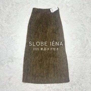새상품 25년 SLOBE IENA 샤기 아이라인 스커트 정가 1.6