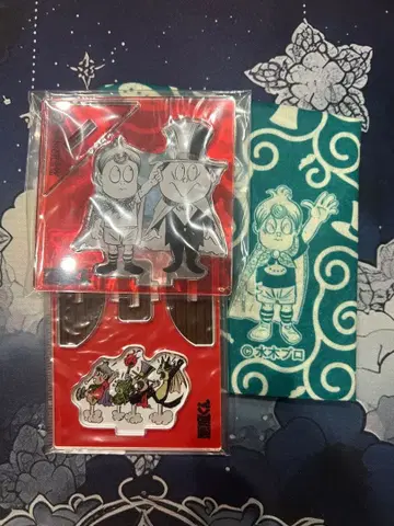 헤이세이 악마군 아크릴 스탠드 세트와 복조리