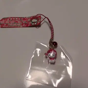 HELLO KITTY 스트랩 딸기 무늬