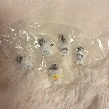 산리오 메지루시 참 후와후와 스노우 5개 세트