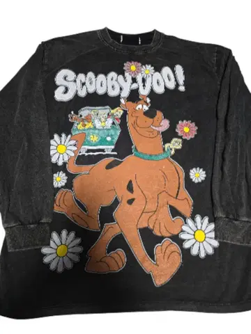 Scooby-Doo 긴팔 티셔츠 양면 스쿠비