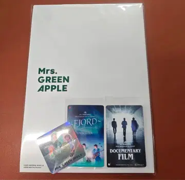 Mrs GREEN APPLE 미사용 무비티켓 2장 팜플렛 스티커