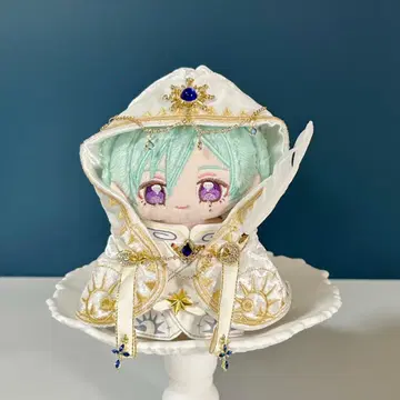 10-12cm 봉제 인형 의류 앙스타 후드티 3종 화이트