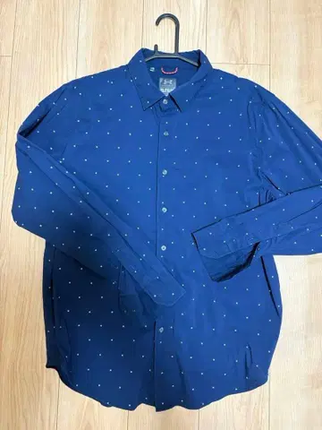 언더아머 네이비 도트 무늬 셔츠 2XL