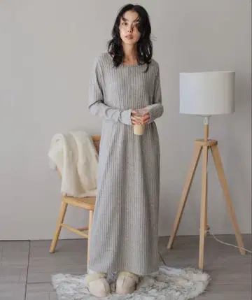 SUGAR BISKET 룸웨어 리브 원피스