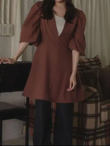 mideal V넥 튜닉 원피스