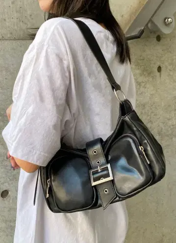 MURUA 더블 포켓 벨트 백