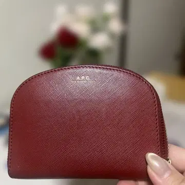 A.P.C. 와인 레드 코인 케이스