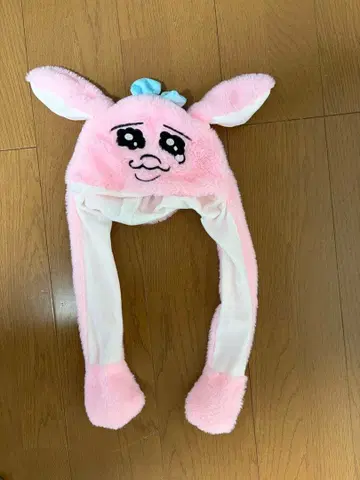 빤쮸토끼 모자 귀가 움직이는 토끼 모자