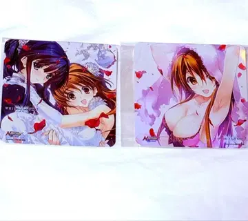 WHITE ALBUM2 콜라보 카페 유키나 카즈사 코스터 세트