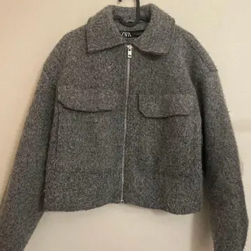 ZARA 그레이 크롭 자켓 M 사이즈