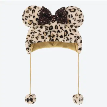 디즈니 팬캡 레오파드 무늬