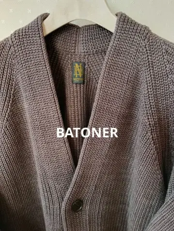 BATONER 바토너 버튼 가디건