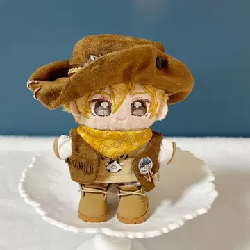 10~12cm 봉제 인형 옷 앙스타 카우보이 5세트