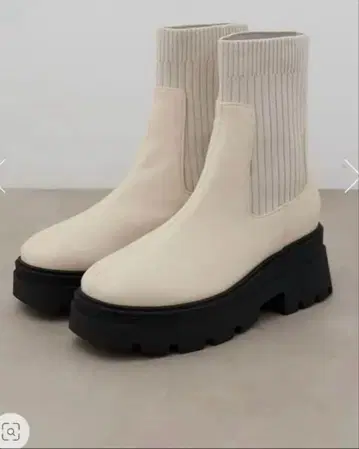 AZUL by moussy 트랙 밑창 사이드 고어 부츠