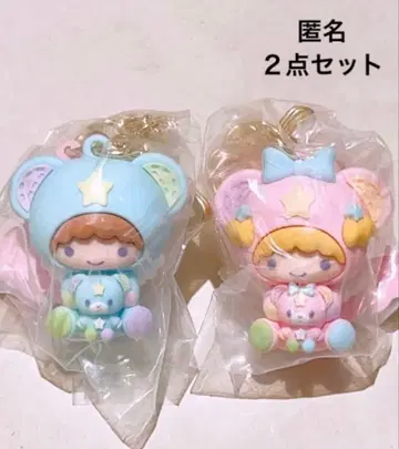 리틀트윈스타 별하늘의 엔젤 시크릿 키링 2세트