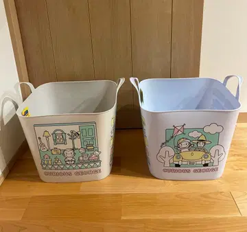 호기심 많은 조지 멀티 바스켓 2개 세트 수납 박스 완구 정리함