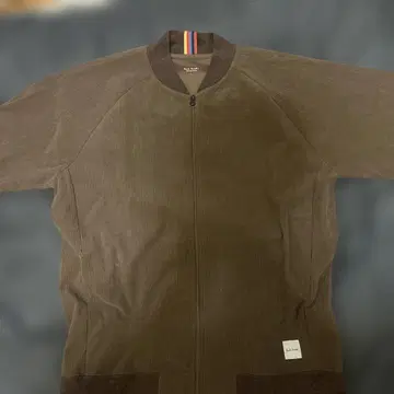 브라운 스웨이드풍 집업 자켓