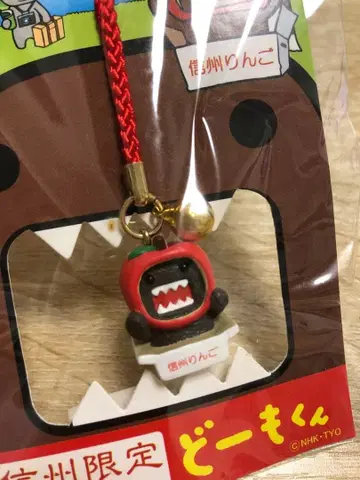 새상품 신슈 한정 사과 도모 도모군 스트랩 신슈 사과 도모군 끈 장식