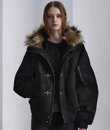 CLEL N-2B 파이어맨 테크 페이드 플라이트 자켓 블랙 L