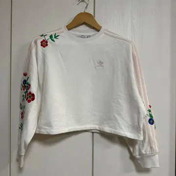 [ 새상품 ] XS adidas 플로럴 그래픽 맨투맨