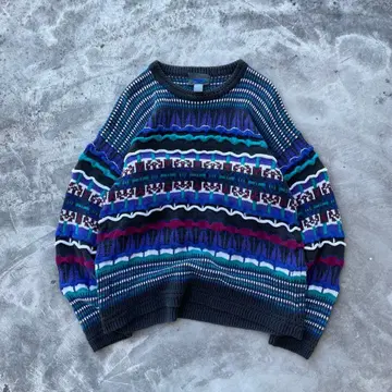 90s 총무늬 니트