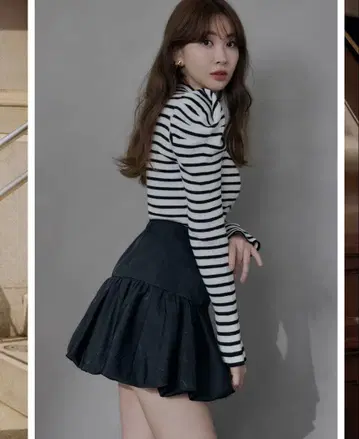 herlipto Bubble Mini Skirt Black S