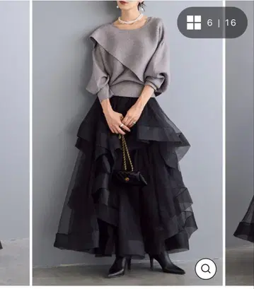 프릴 티어드 볼륨 스커트 Frene