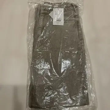 CLANE 베이지 스트레이트 데님 S 크러쉬