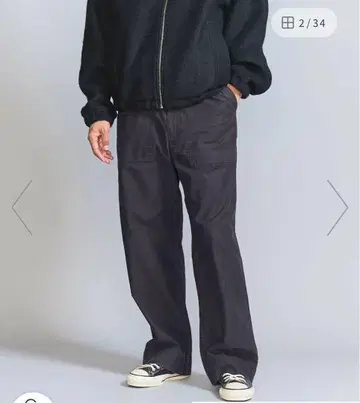 백 새틴 베이커 팬츠