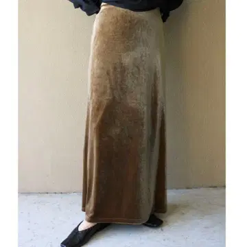 SELECTMOCA by son 벨로아 I라인 롱 스커트