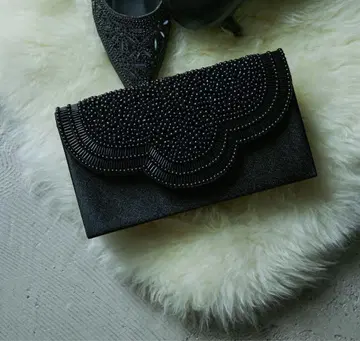 niana 자수 비즈 파티 클러치백