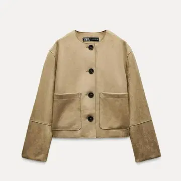 [ 새상품 ] ZARA 페이크 스웨이드 자켓 L 사이즈