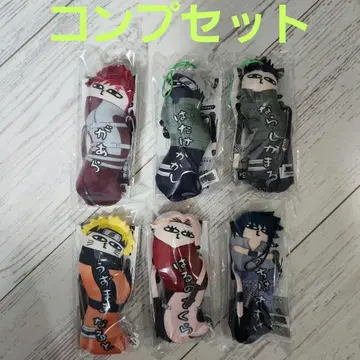 NARUTO 비뚤어진 녀석들 컴프 6체 세트 마스코트 대사
