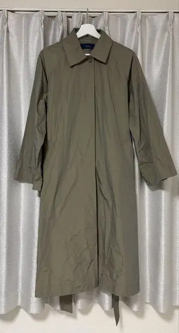 SHIPS 카키 코트 허리 벨트 포함